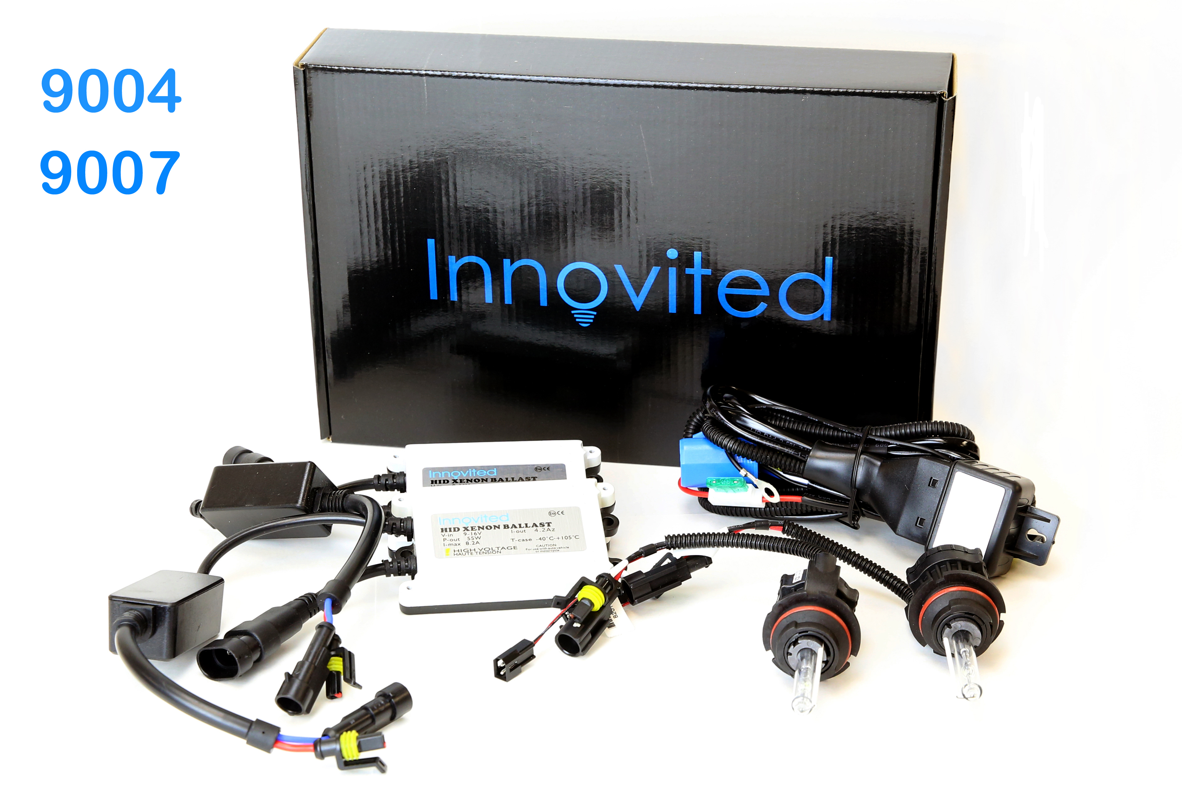 Innovited 55W AC BI-XENON HI/LOW DUAL BEAM HID Kit H4 H13 ... dual hid h4 bulb wiring diagram 